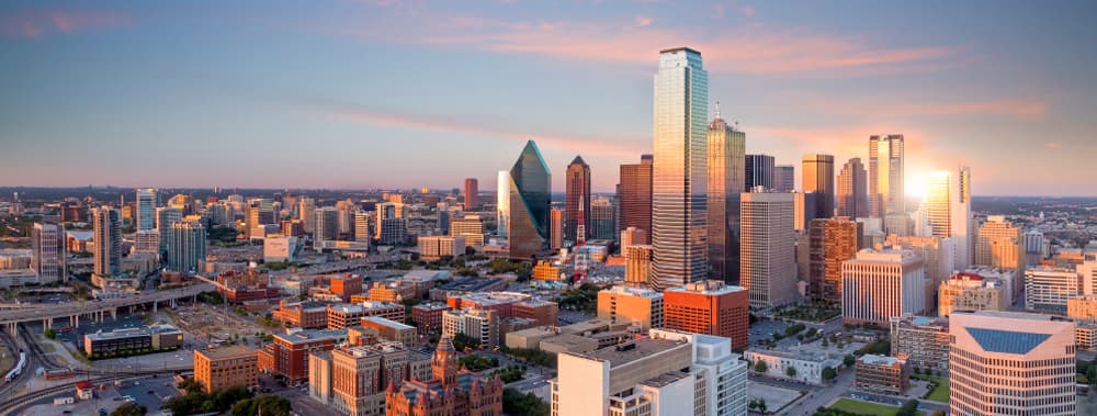 Downtown Dallas, Texas where the offices of Optimum Re Insurance Company are based.